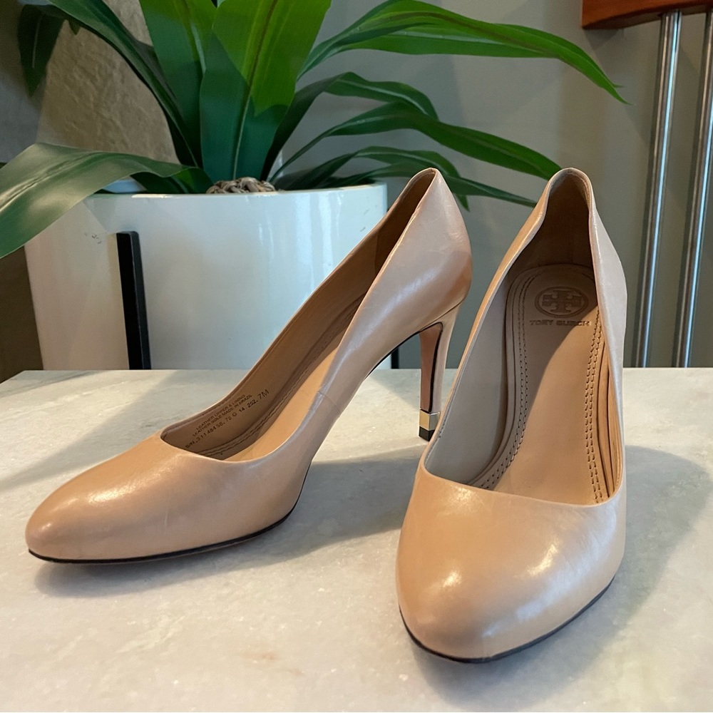 TORY BURCH | Taupe Heels Sz 7